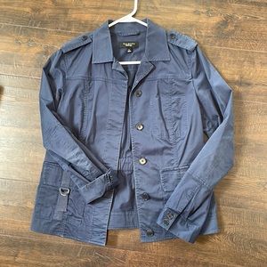 TALBOTS blue jacket womens size 8